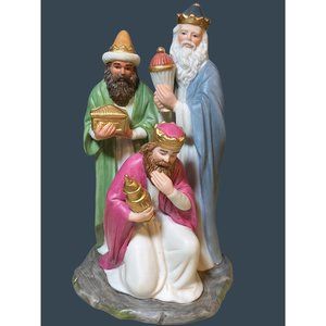 Homco "Three Wise Men" Porcelain Nativity Figurine #1473